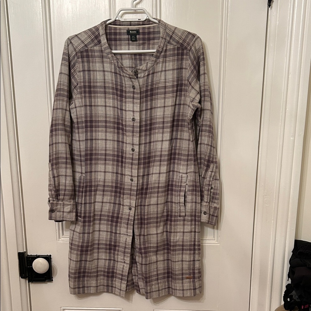 Roots Purple Plaid Shirt
